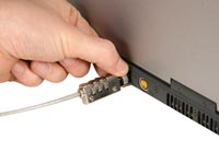 Notebook security combination lock
